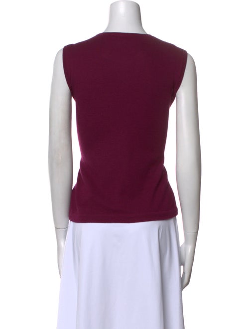 Carolina Herrera Cashmere Scoop Neck Top