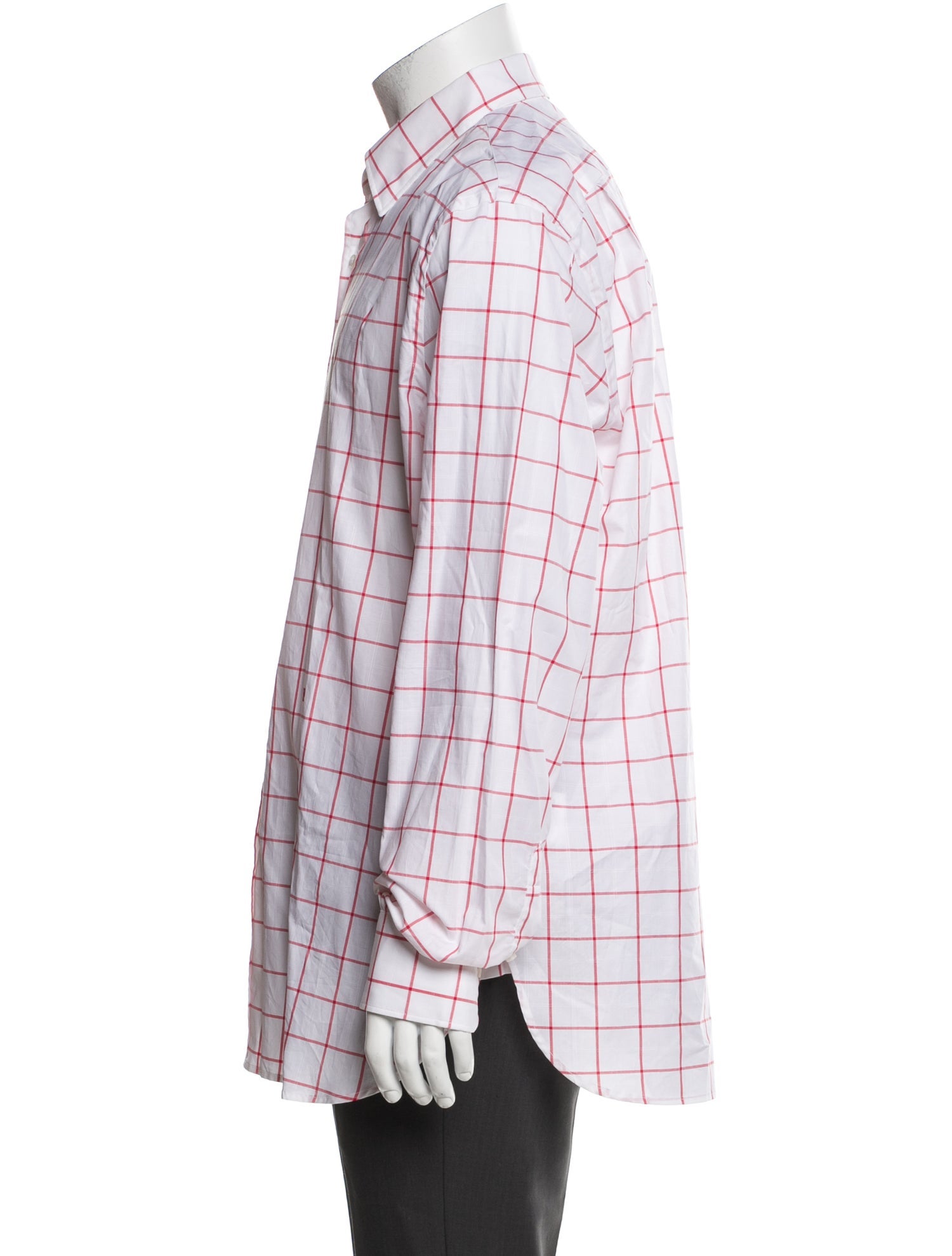 CH Carolina Herrera Plaid Print Long Sleeve Shirt w/ Tags