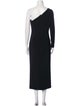 Carolina Herrera One-Shoulder Long Dress
