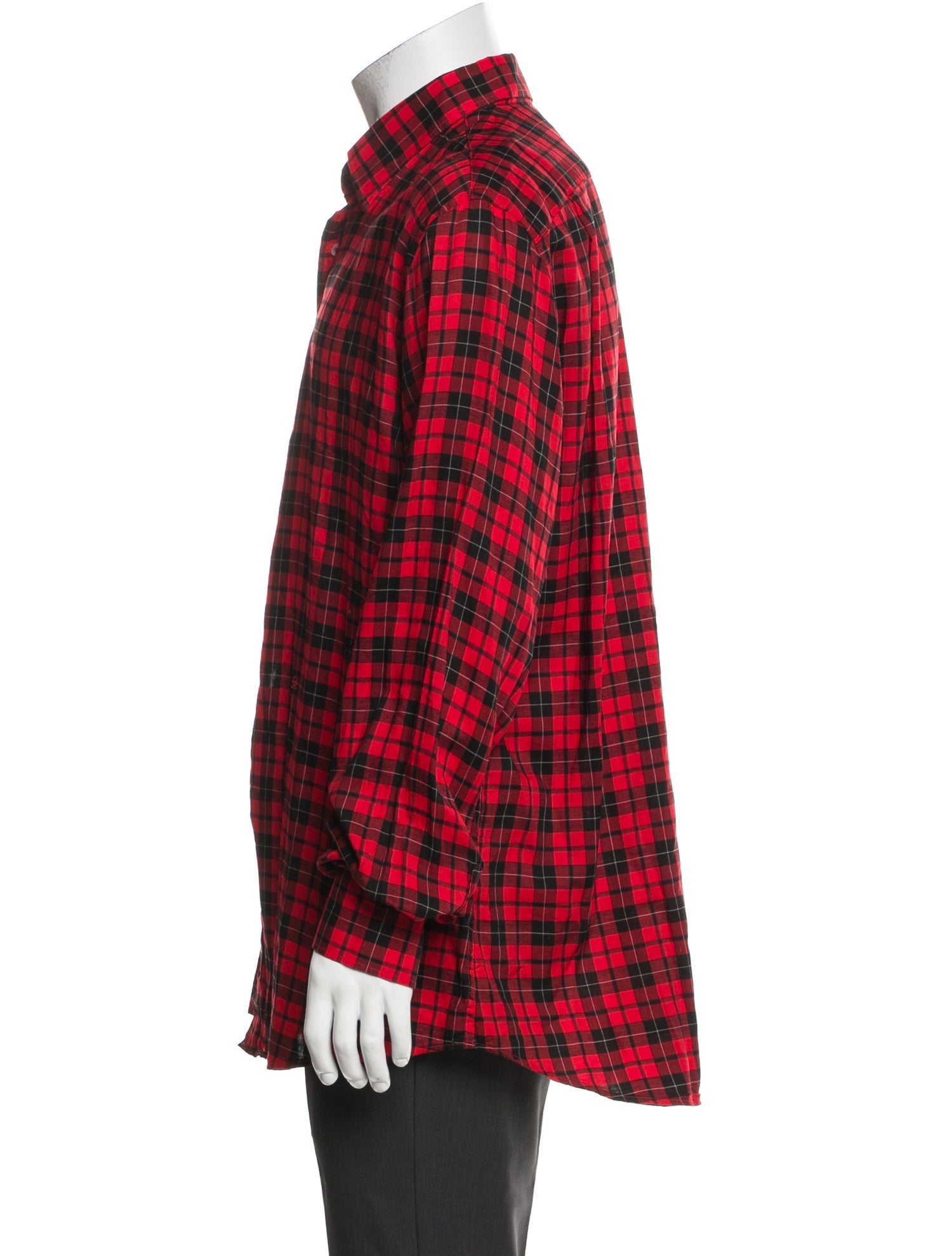 CH Carolina Herrera Plaid Print Long Sleeve Shirt w/ Tags