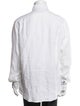 Carolina Herrera Linen Long Sleeve Dress Shirt