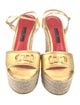 Carolina Herrera Leather Espadrilles