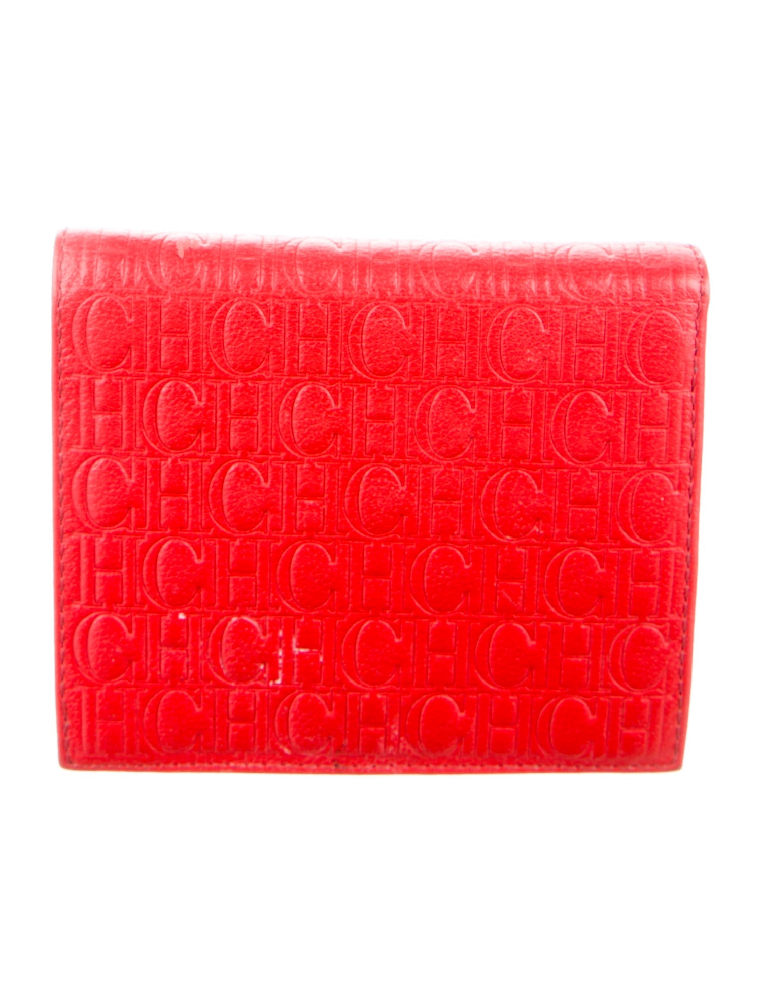 Carolina Herrera Leather Compact Wallet w/ Tags