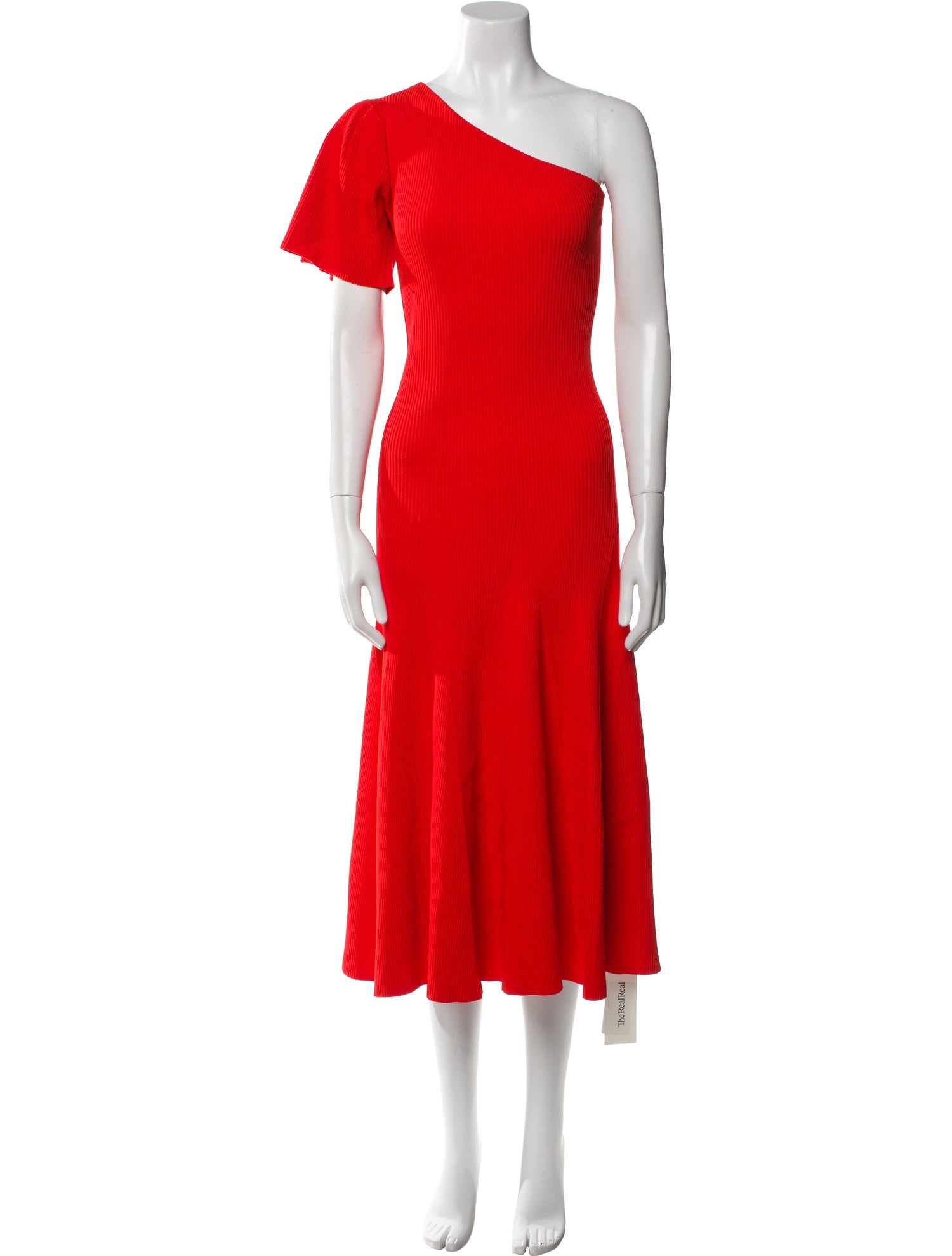 Carolina Herrera One-Shoulder Long Dress