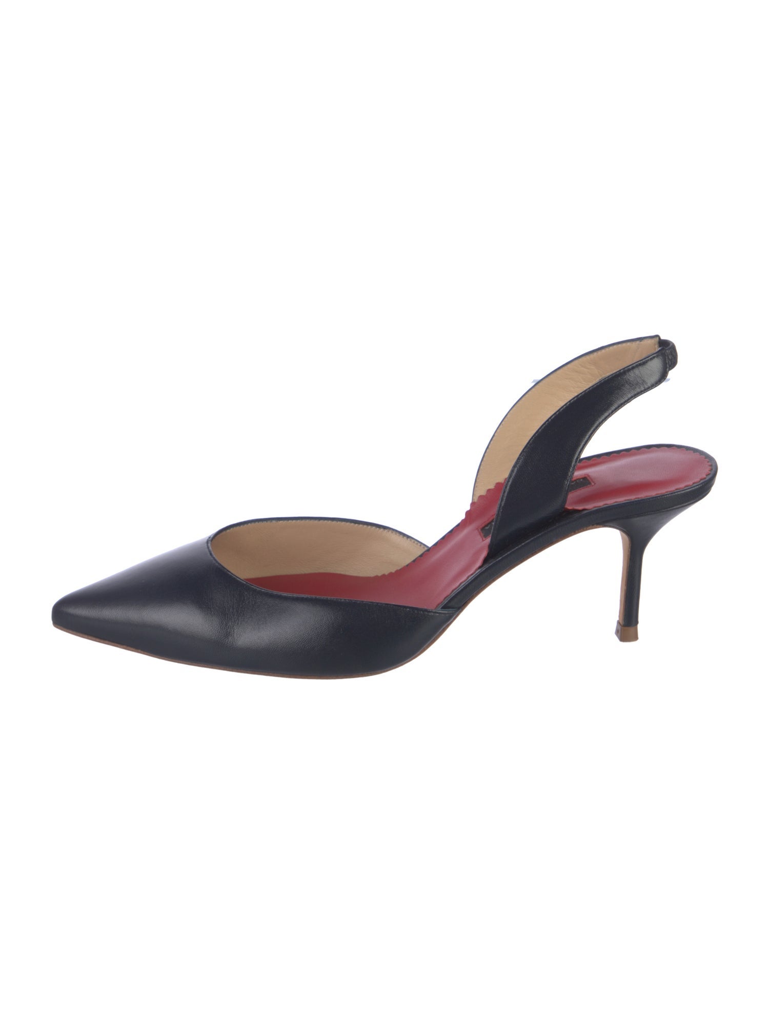 Carolina Herrera Leather Slingback Pumps