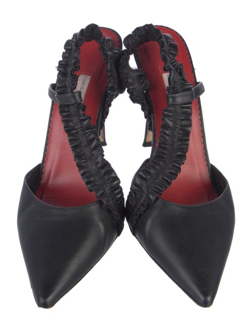 Carolina Herrera Leather Slingback Pumps