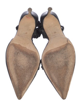 Carolina Herrera Leather Slingback Pumps