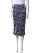 Carolina Herrera Floral Print Midi Length Skirt