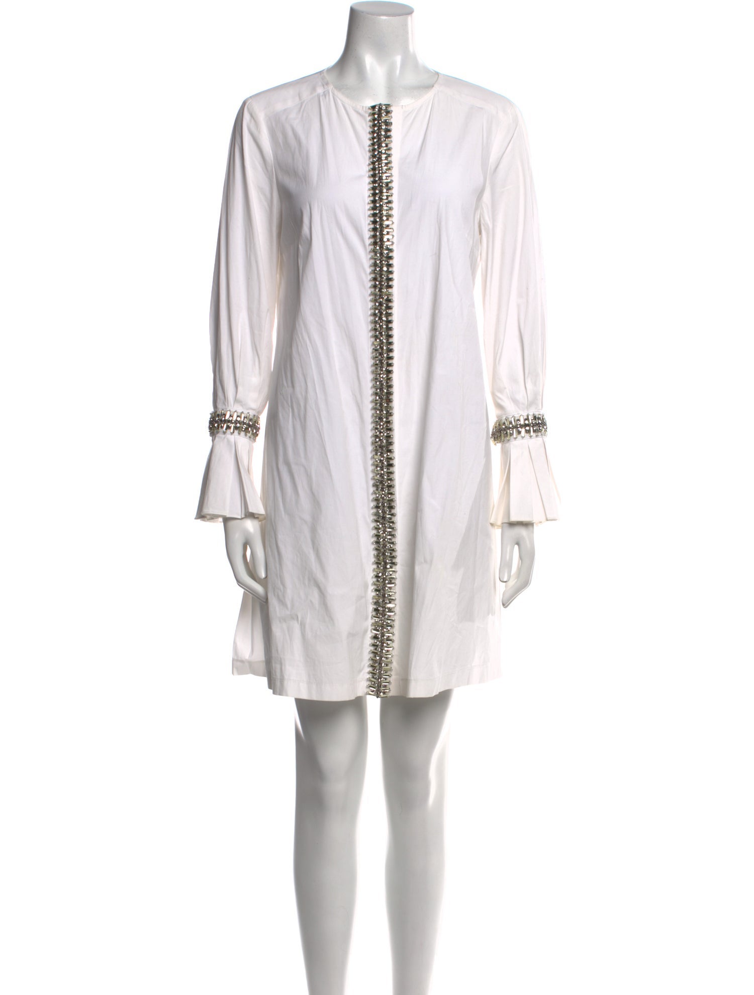 Carolina Herrera V-Neck Mini Dress