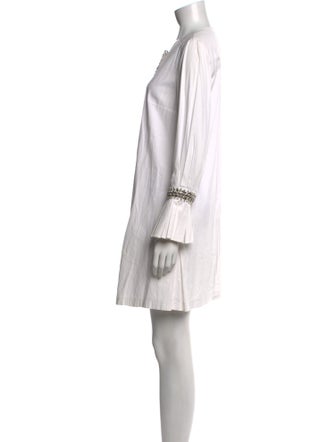 Carolina Herrera V-Neck Mini Dress