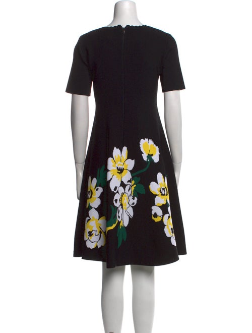 Carolina Herrera Floral Print Knee-Length Dress