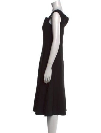 Carolina Herrera Square Neckline Midi Length Dress