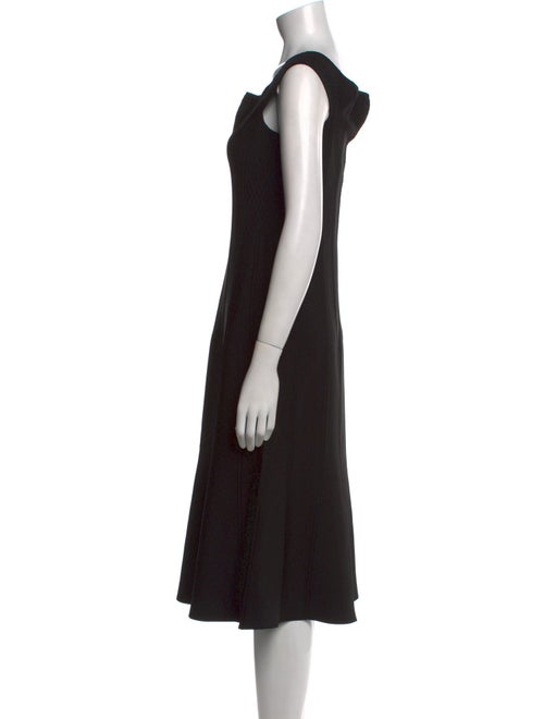 Carolina Herrera Square Neckline Midi Length Dress
