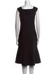Carolina Herrera Square Neckline Midi Length Dress