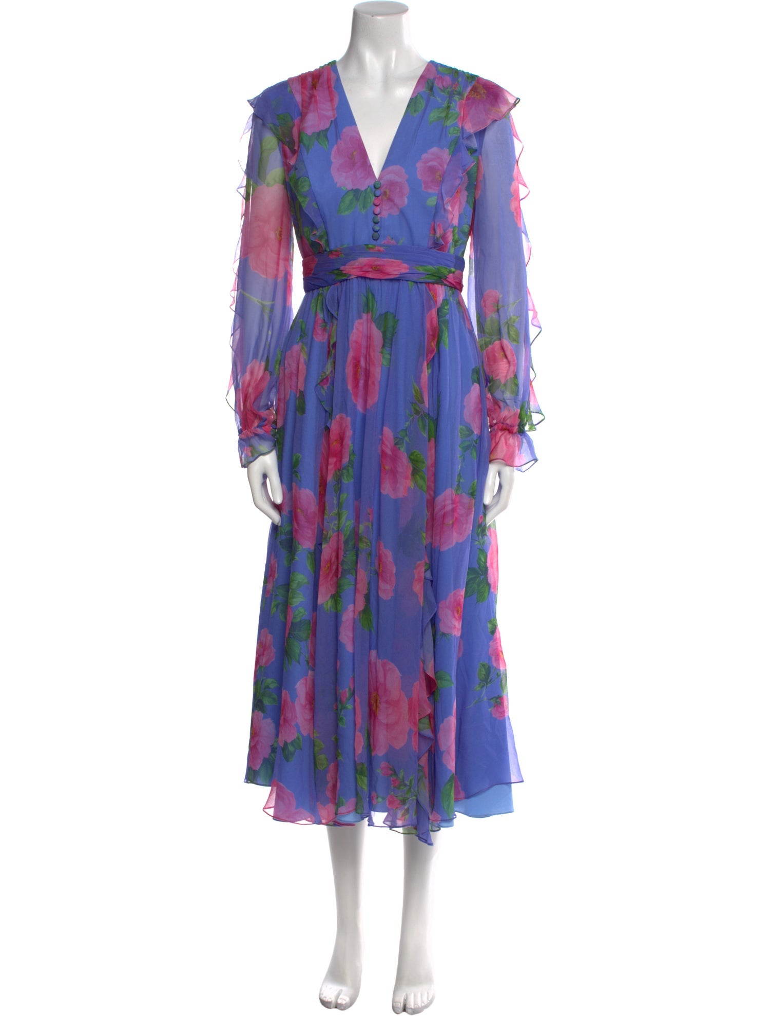 Carolina Herrera Silk Long Dress w/ Tags