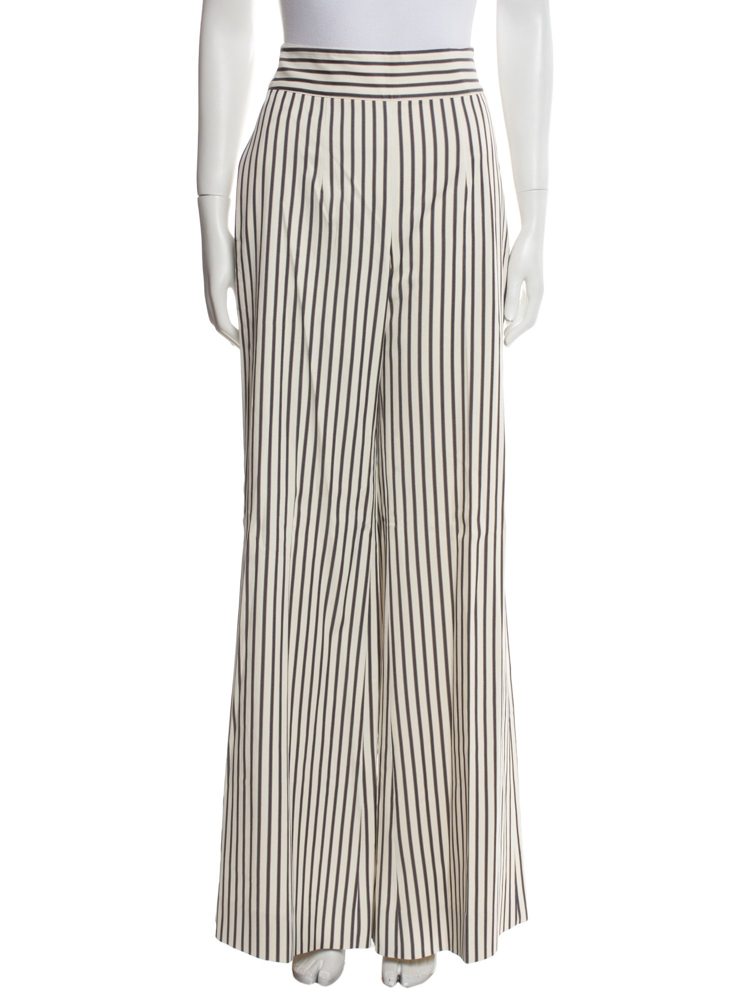 Carolina Herrera Striped Wide Leg Pants w/ Tags