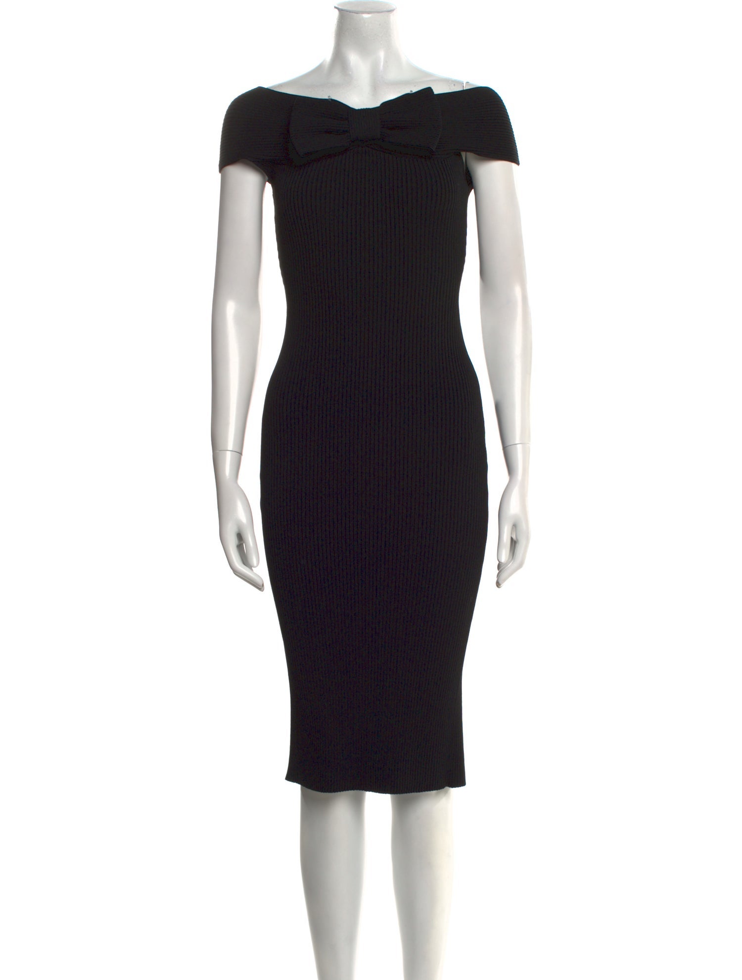 Carolina Herrera Off-The-Shoulder Knee-Length Dress
