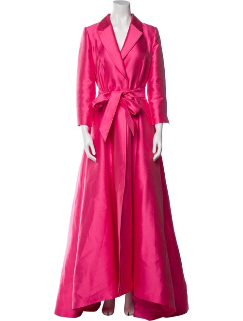 Carolina Herrera V-Neck Long Dress