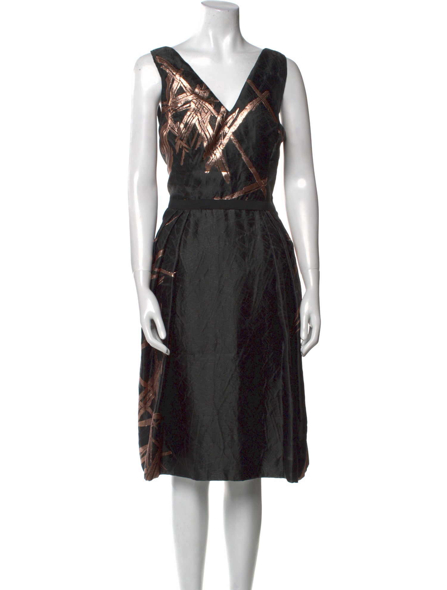 Carolina Herrera Printed Midi Length Dress