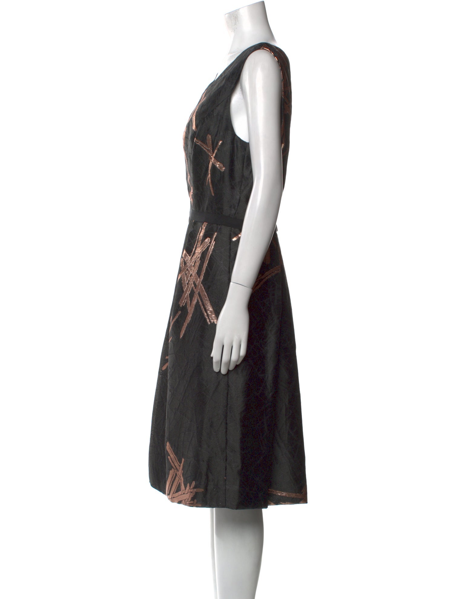 Carolina Herrera Printed Midi Length Dress