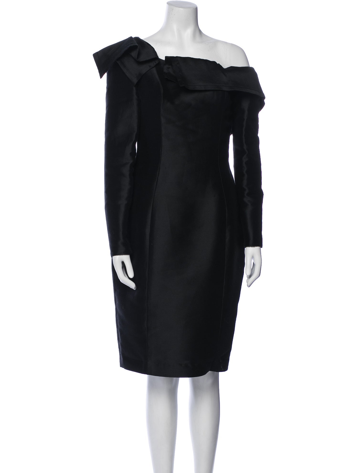 Carolina Herrera One-Shoulder Knee-Length Dress