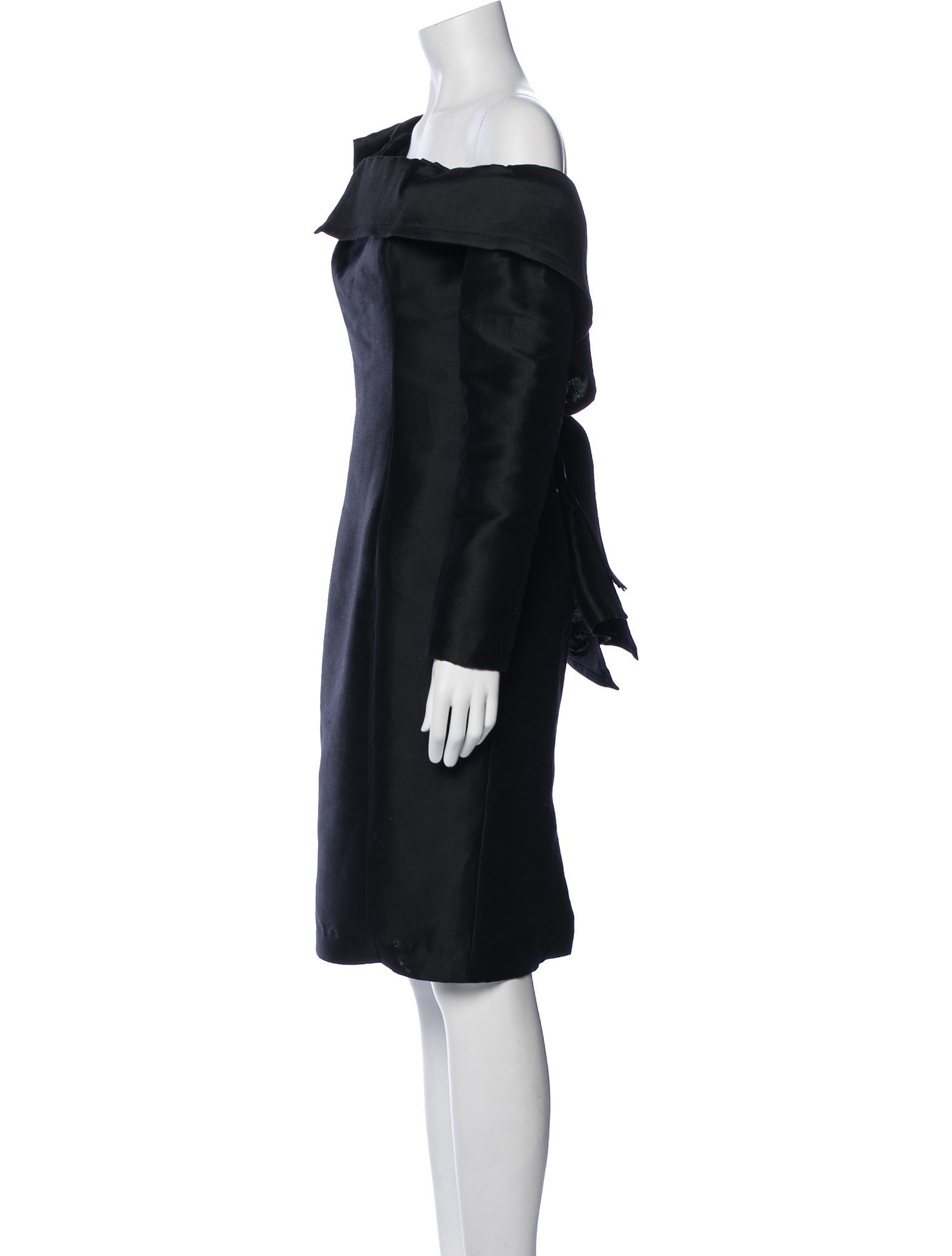 Carolina Herrera One-Shoulder Knee-Length Dress