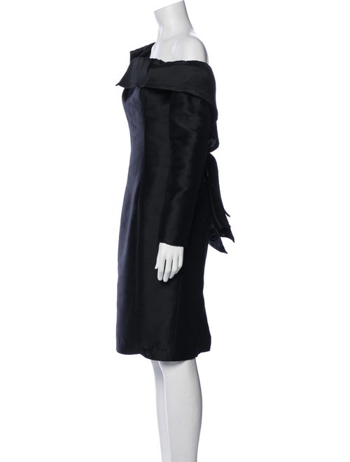 Carolina Herrera One-Shoulder Knee-Length Dress