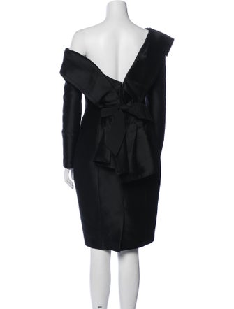 Carolina Herrera One-Shoulder Knee-Length Dress