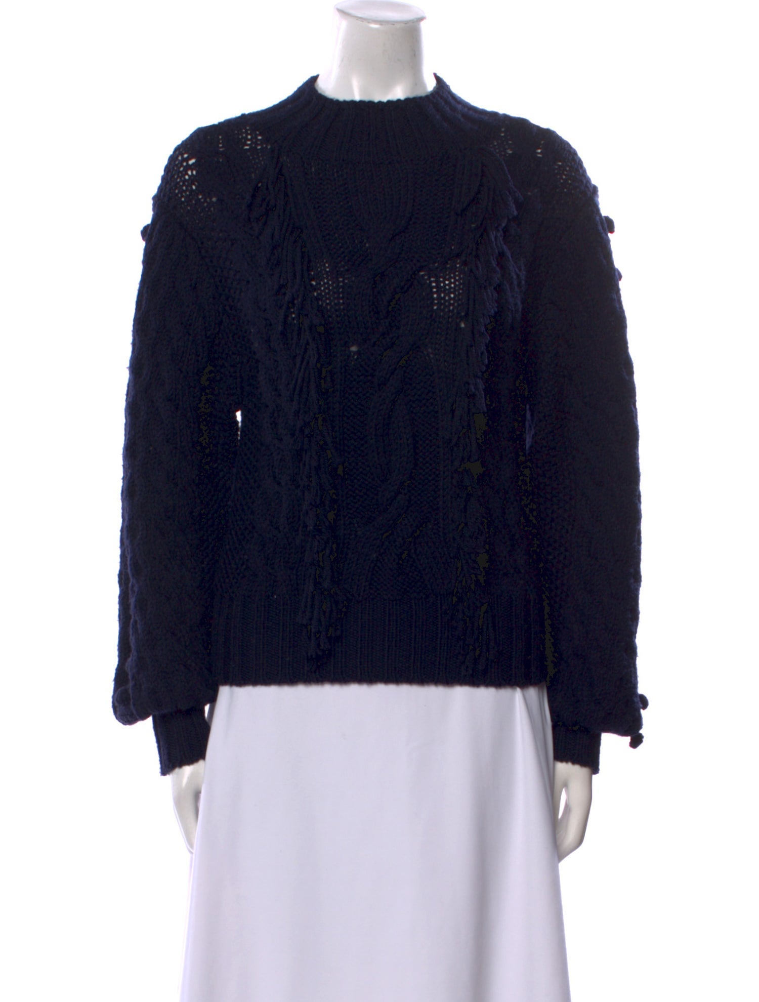 Carolina Herrera Wool Mock Neck Sweater