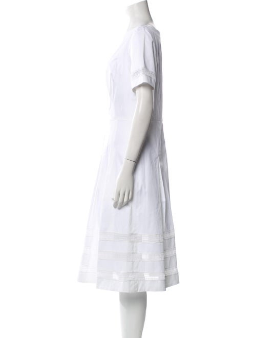 Carolina Herrera Bateau Neckline Midi Length Dress