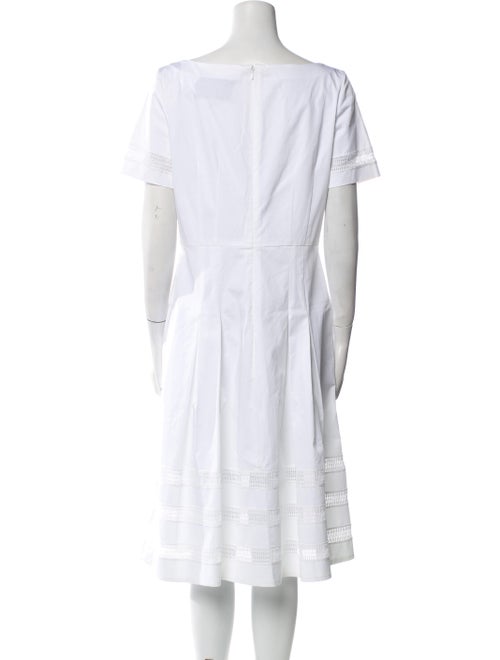 Carolina Herrera Bateau Neckline Midi Length Dress