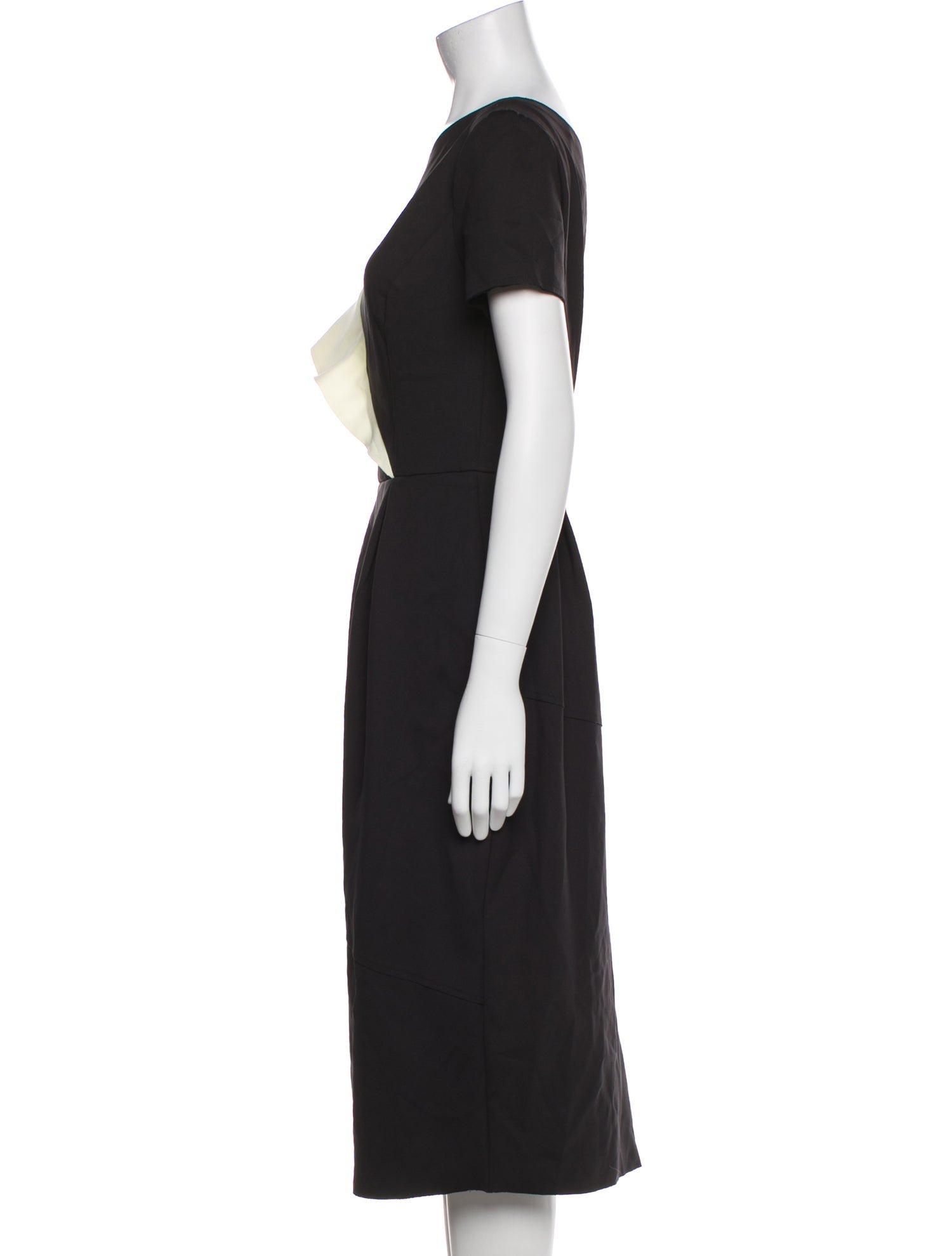 Carolina Herrera One-Shoulder Midi Length Dress