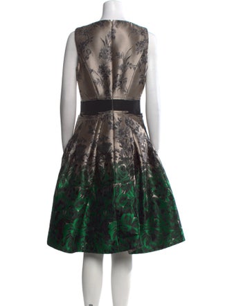 Carolina Herrera Printed Knee-Length Dress