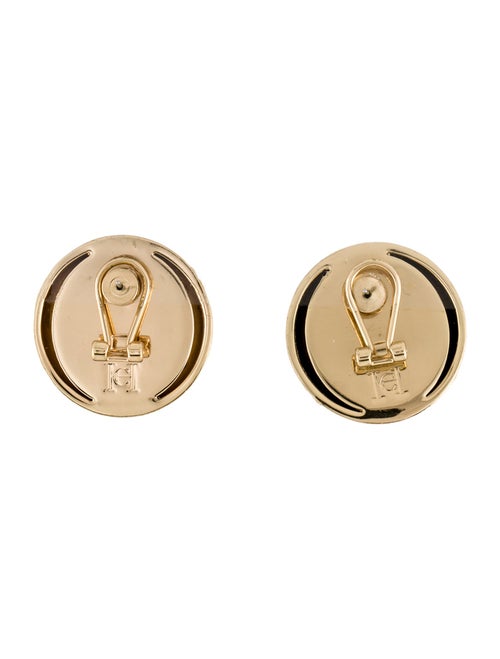 Carolina Herrera Enamel Starbust Dome Earrings