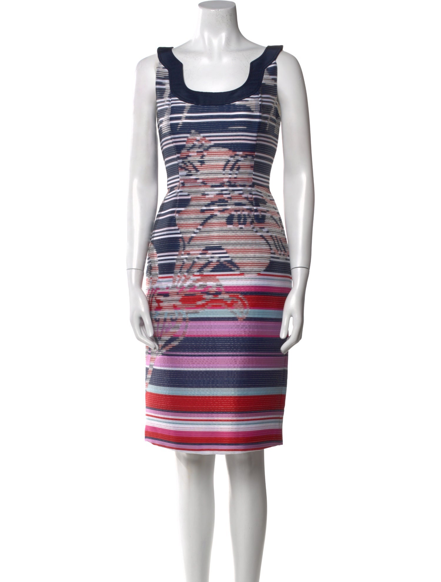 Carolina Herrera Striped Knee-Length Dress