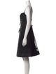 Carolina Herrera Square Neckline Mini Dress