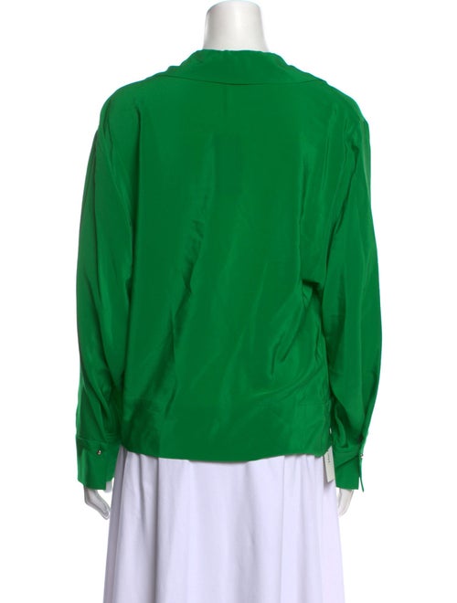 Carolina Herrera Silk Long Sleeve Blouse