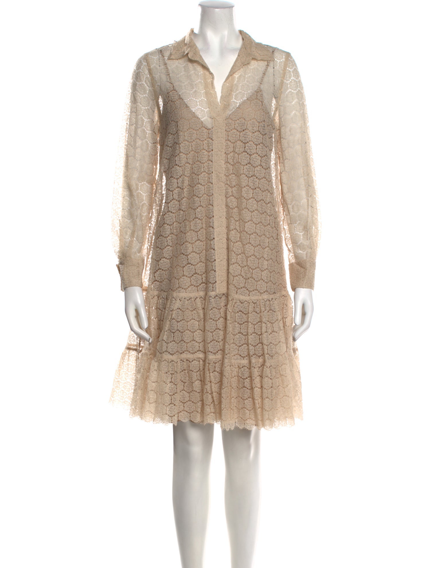 Carolina Herrera V-Neck Mini Dress