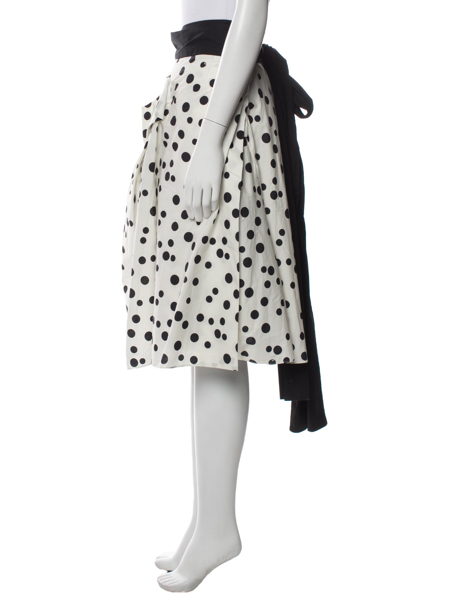 Carolina Herrera Polka Dot Print Knee-Length Skirt