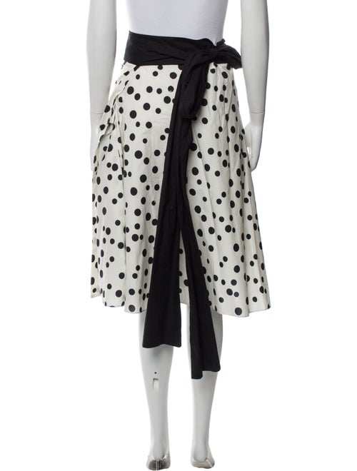 Carolina Herrera Polka Dot Print Knee-Length Skirt