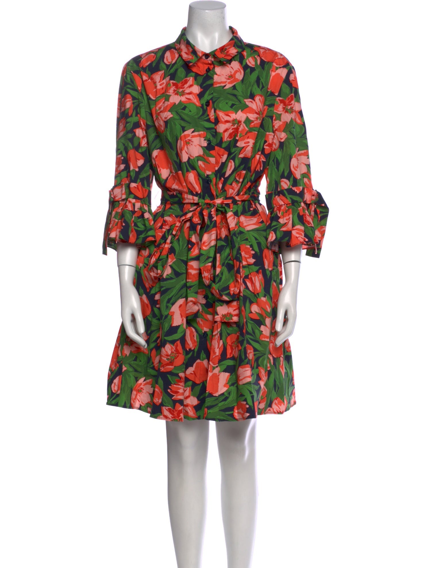 Carolina Herrera Floral Print Mini Dress