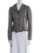 Carolina Herrera Wool Tweed Pattern Blazer