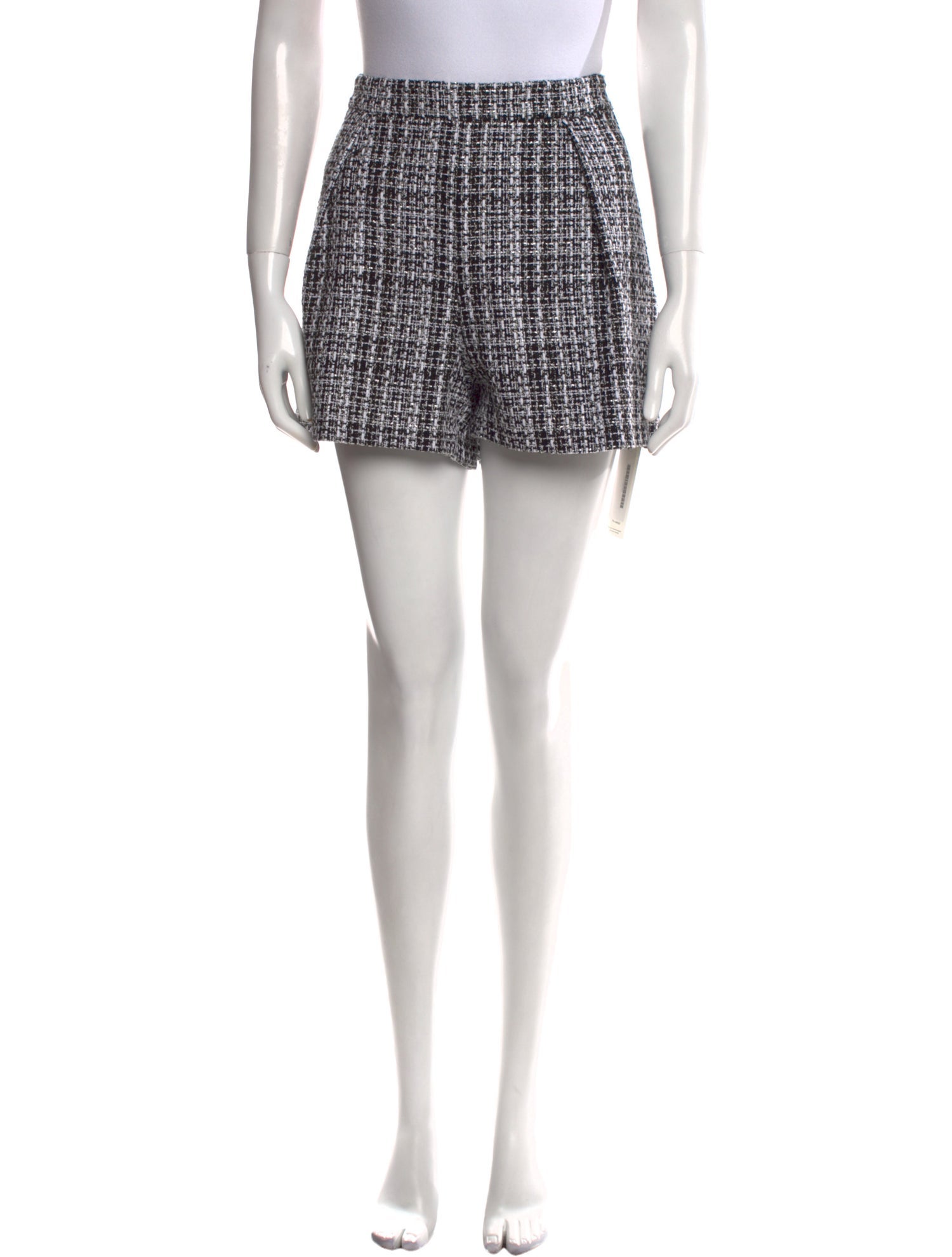 Carolina Herrera Tweed Pattern Mini Shorts