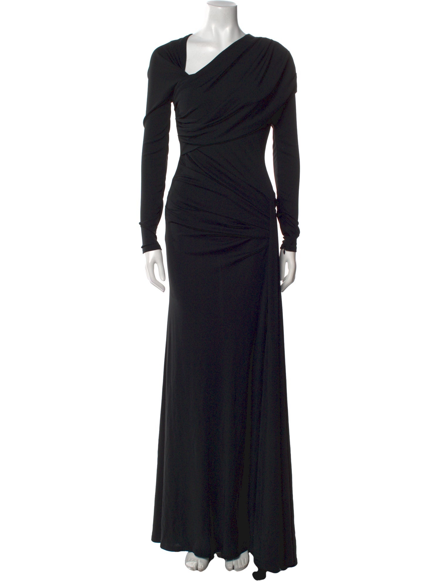 Carolina Herrera One-Shoulder Long Dress