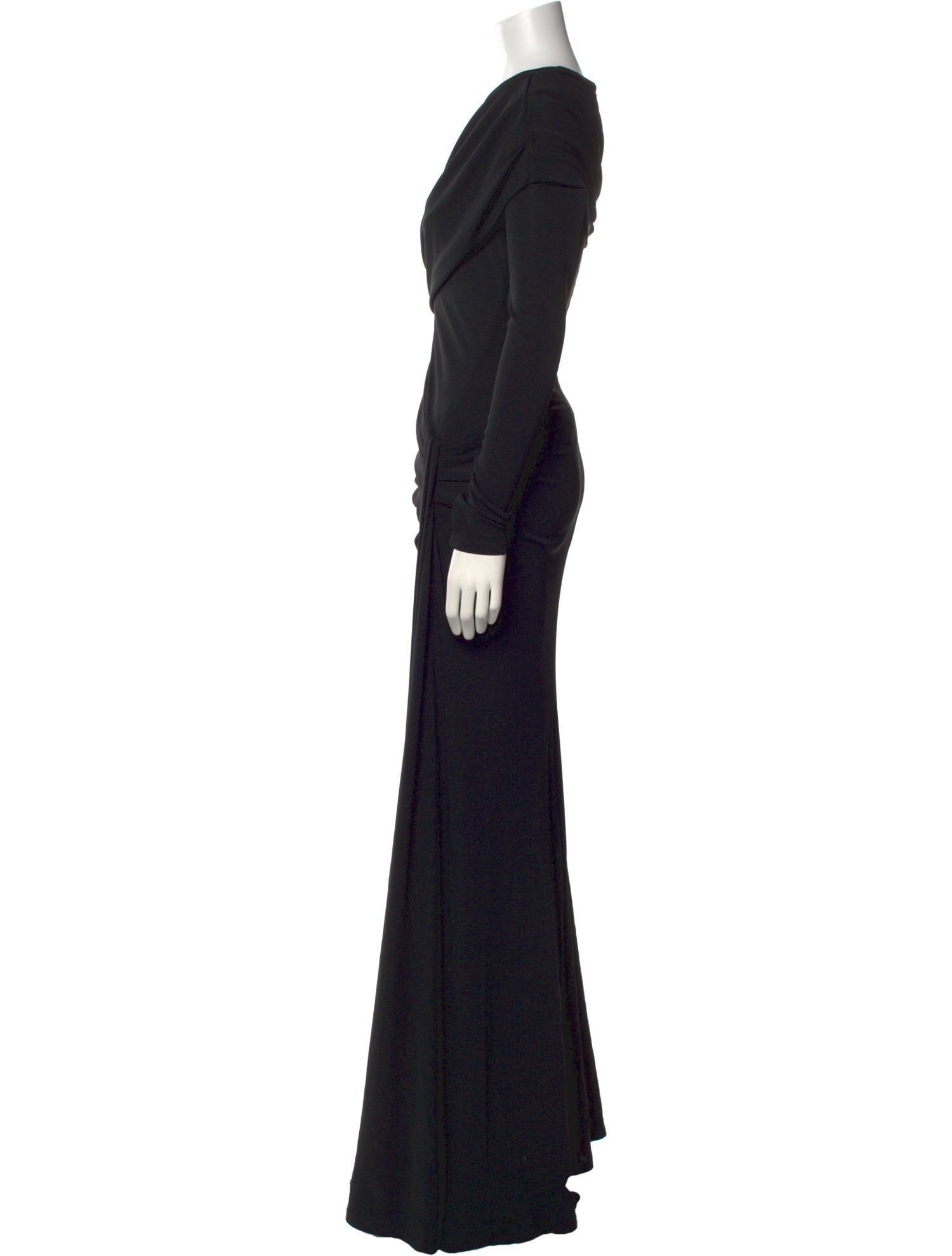 Carolina Herrera One-Shoulder Long Dress