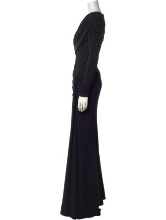 Carolina Herrera One-Shoulder Long Dress
