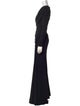 Carolina Herrera One-Shoulder Long Dress