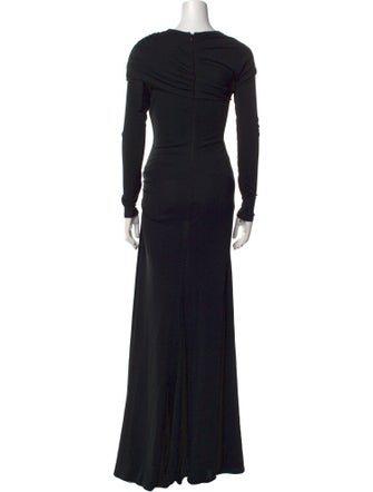 Carolina Herrera One-Shoulder Long Dress