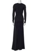Carolina Herrera One-Shoulder Long Dress