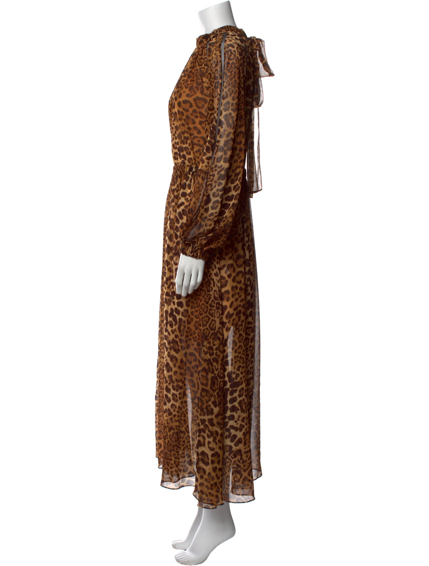 Carolina Herrera Animal Print Long Dress